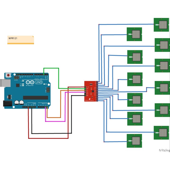 Sensor Táctil Capacitivo MPR121