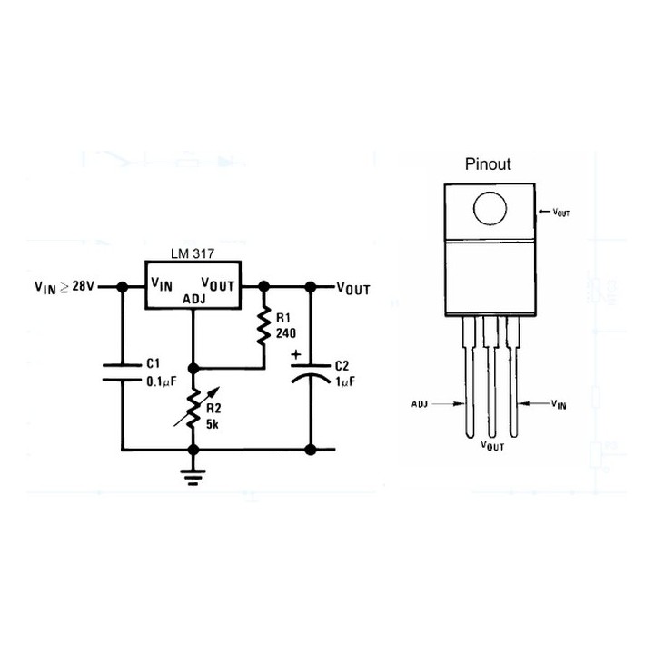 Regulador de Voltaje Ajustable (LM317T)