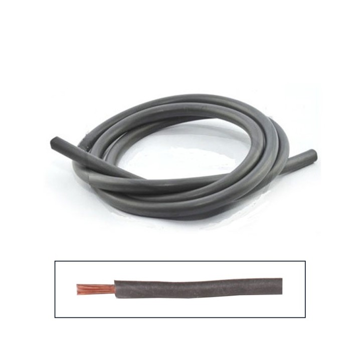 Cable Siliconado AWG 16 Negro X Metro