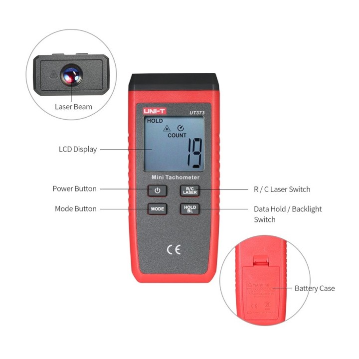 Tacómetro Digital Mini UNI-T  UT373