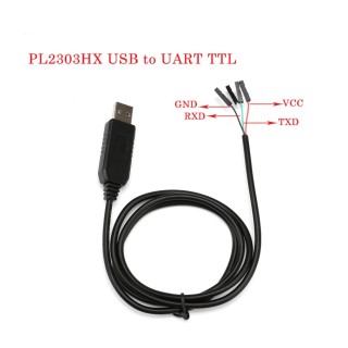 Conversor USB tipo A a  TTL  4 Pines con PL2303HX