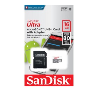 Memoria MicroSD SanDisk 16Gb Clase 10