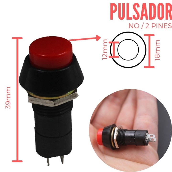 Pulsador de Chasis  Largo