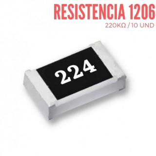 Resistencia 220KOhm  SMD  1206 1/4 W