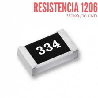 Resistencia 330KOhm  SMD  1206 1/4 W