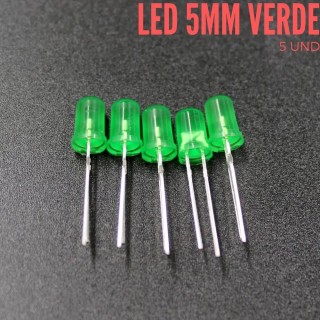 Led Difuso 5mm Verde