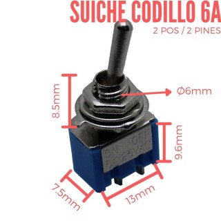 Suiche de Codillo 3Pos - 3Pin 6A