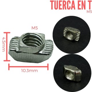 Tuerca en T Para Perfil 2020 ó 2040