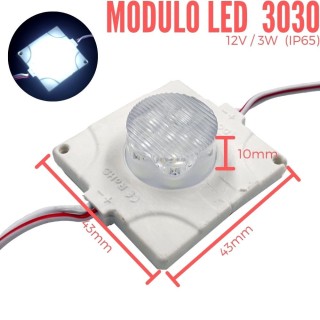 Modulo 3 led 2835 12V blanco