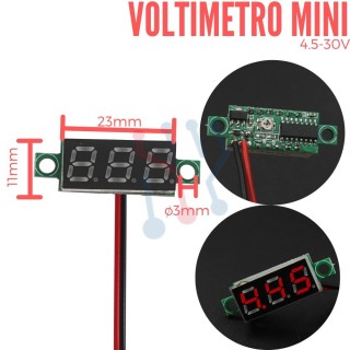 Mini Voltímetro  4.5-30V DC