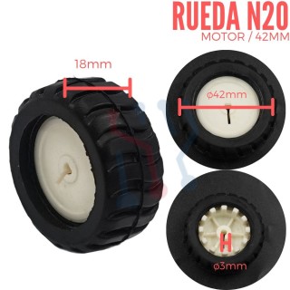 Rueda Para Micro Motorreductor 42X19mm