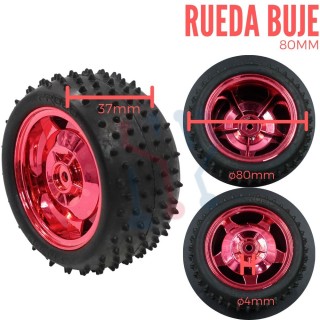 Rueda en plastico de 45mm
