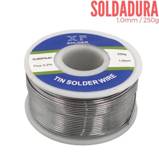 Soldadura Estaño 1mm X 1/2 Lb
