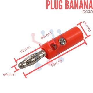 Conector banana para bornera de chasis