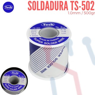 Soldadura Estaño 1mm X 1 Lb